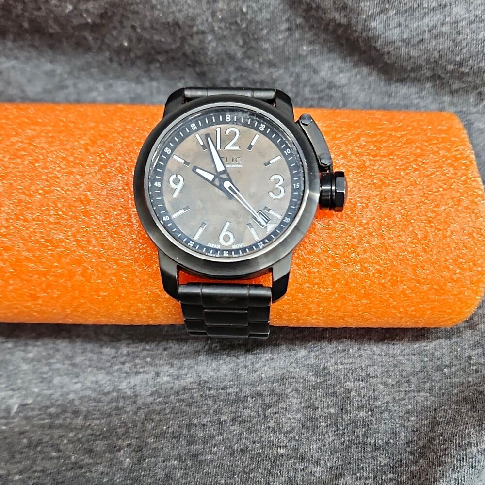Relic By Fossil Men’s Quartz Watch Stainless Steel Analog 43mm 100m Date Working